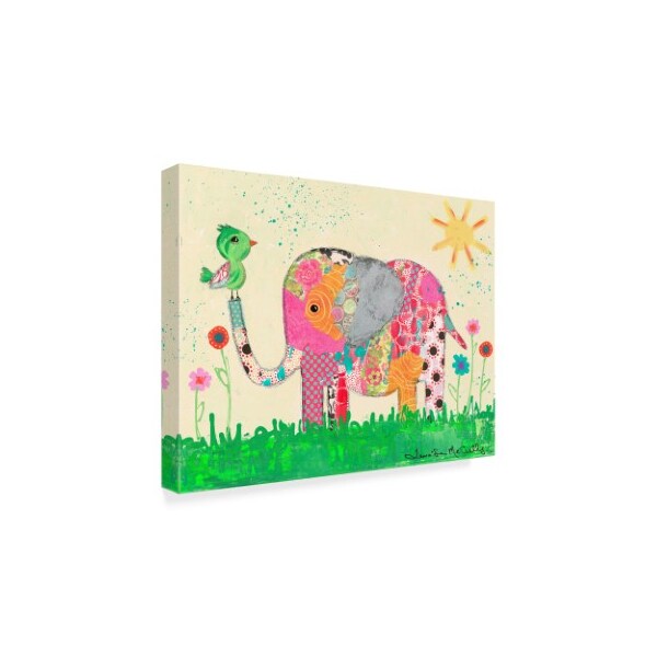 Jennifer Mccully 'Mosaic Elephant' Canvas Art,18x24